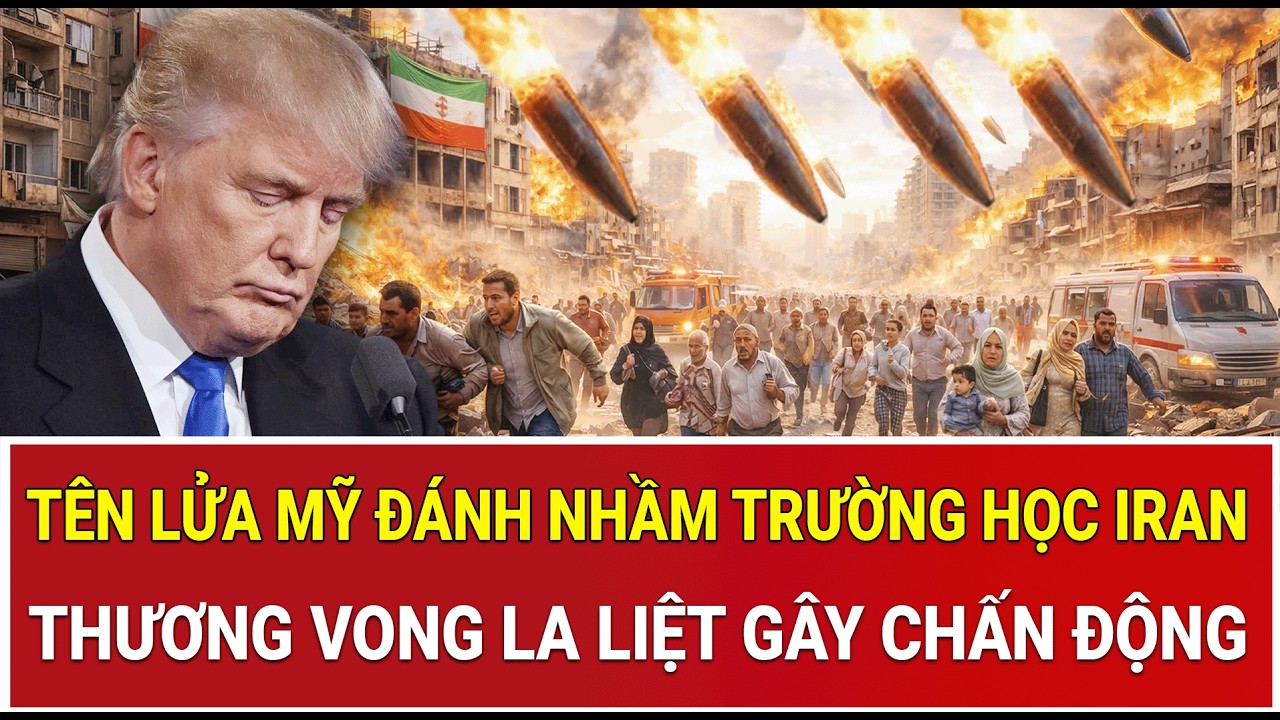 Trực tiếp chiến sự: Tên lửa Mỹ đánh nhầm trường học Iran, thương vong la liệt gây chấn động