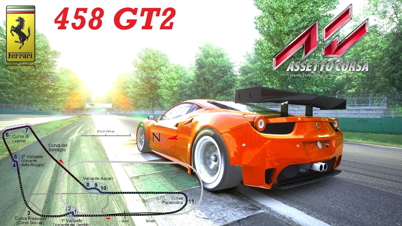 ASSSETTO CORSA 458 GT2 MONZA BASE SETUP