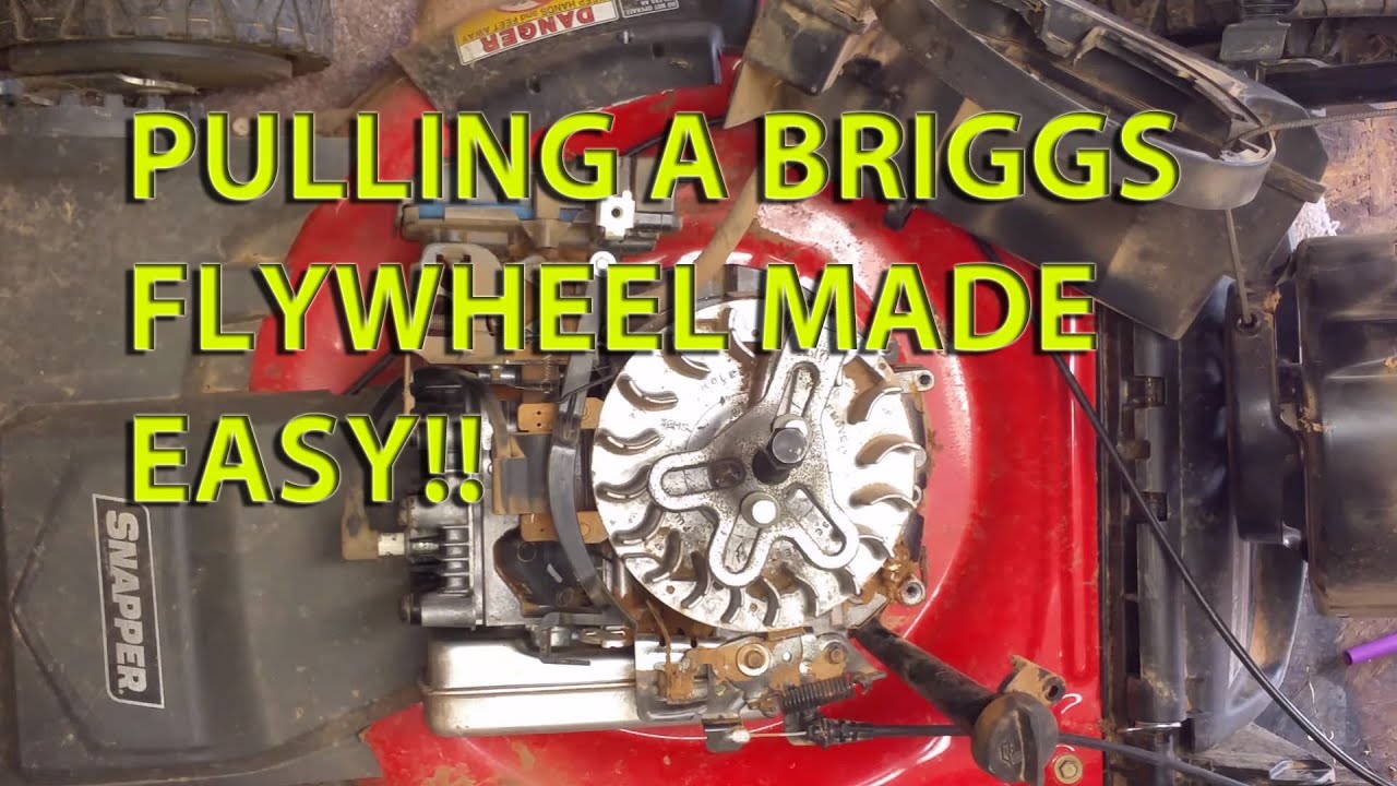 How To Remove  Flywheel/ Briggs and Stratton After Hitting Something with Blade