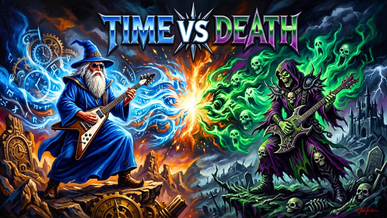 Music to Witness the Battle | Time Wizard vs Necromancer | Epic 80s Heavy Metal and Synthwave Power
