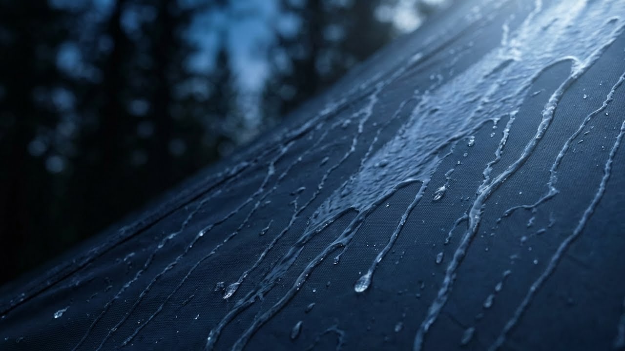 Rain on Tent Roof for Sleeping | 10 Hours Heavy Rain on Tarp, Camping Rain Sounds Sleep