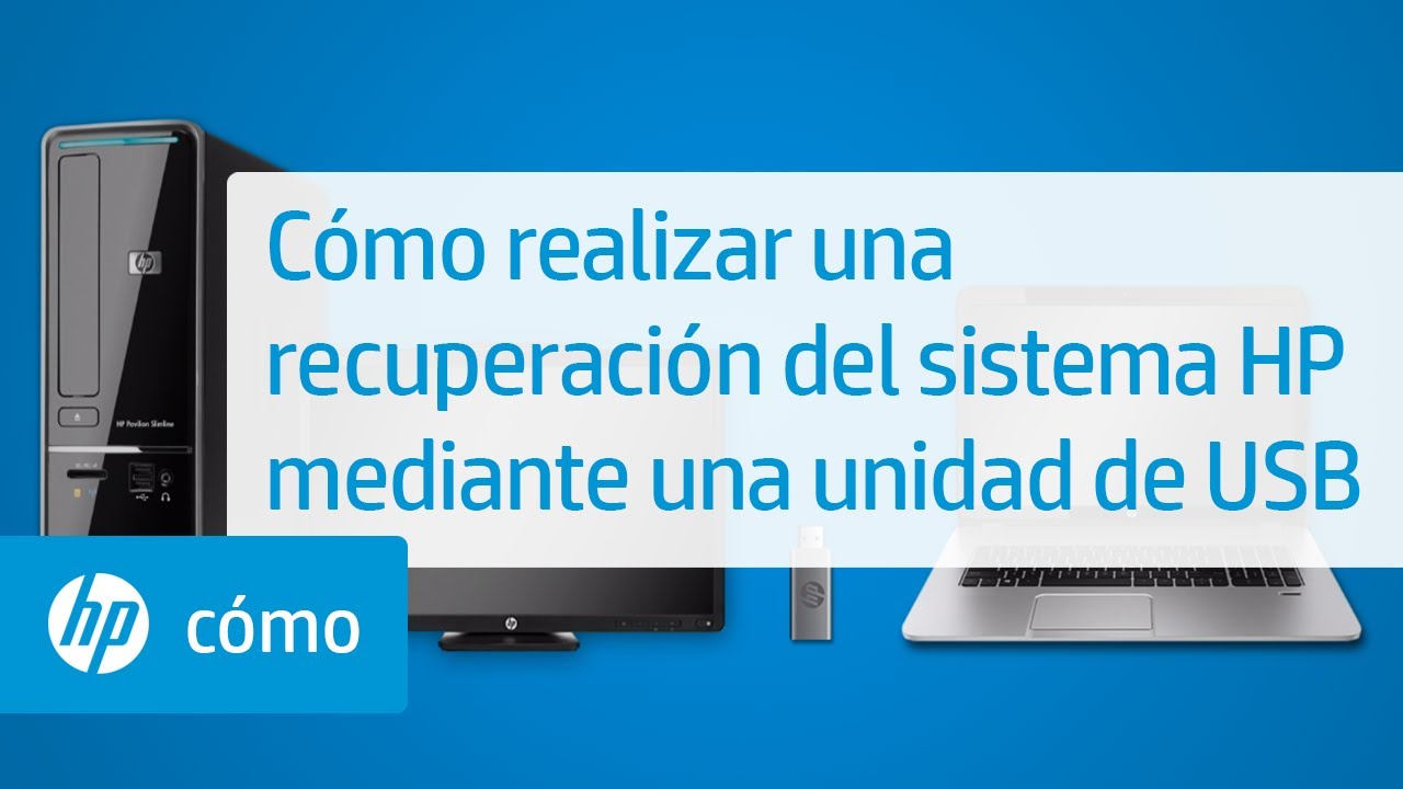 Cómo realizar una recuperación del sistema HP mediante una unidad de USB | HP Computers | HP Support