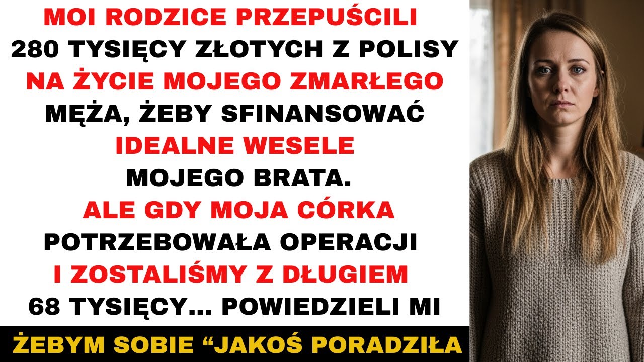 Rodzice wydali polisę męża na wesele brata — i odmówili pomocy przy operacji mojej córki teraz