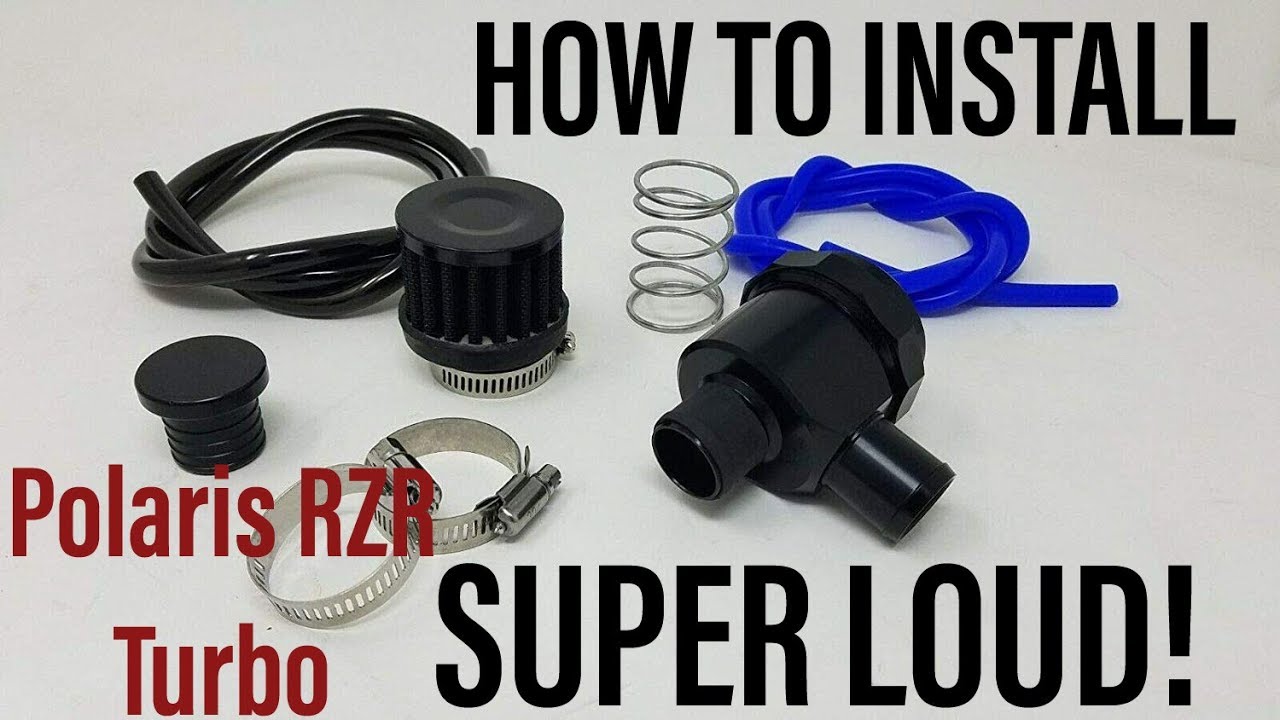 How to Install a BOV Polaris RZR Turbo - SUPER LOUD - RPM Blow Off Valve!