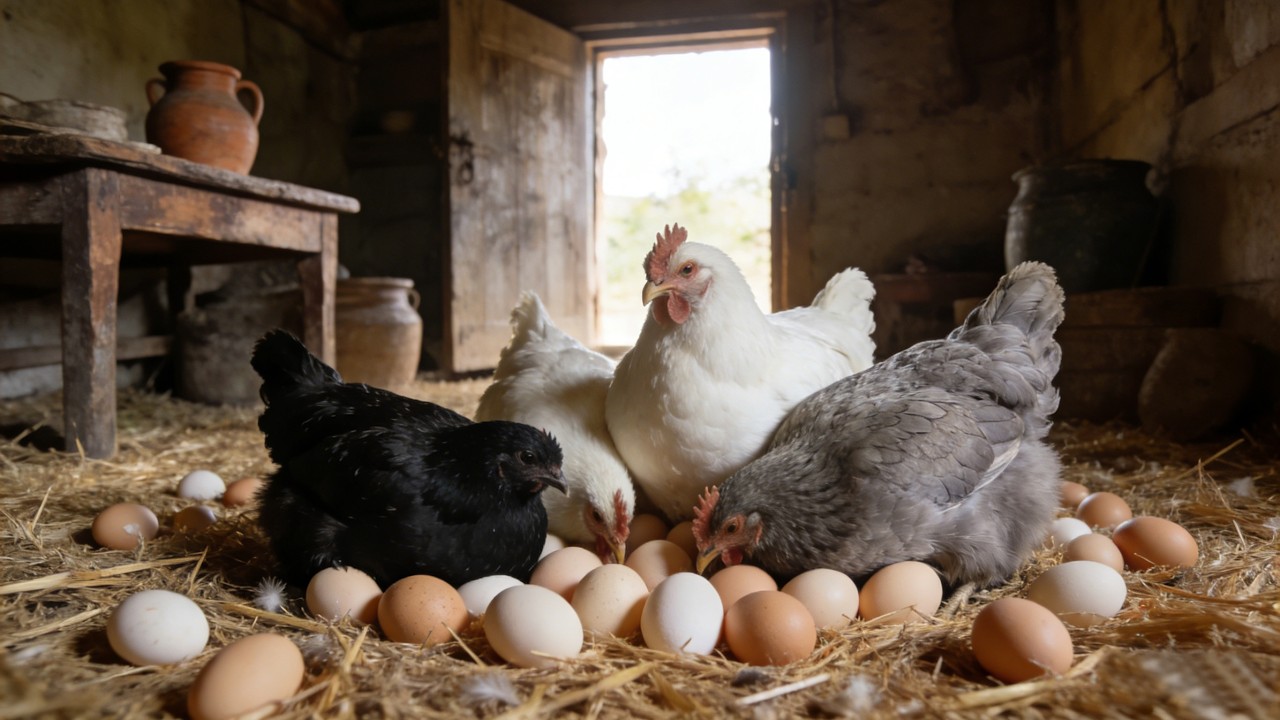 Farm Work with 50 Chickens - No Talking, No Scripts