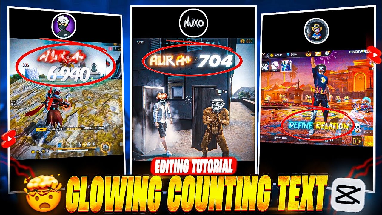 ✨ GLOWING COUNTING TEXT EDITING TUTORIAL || AURA 999 CONTING NUMBER EDITING TUTORIAL 🤯