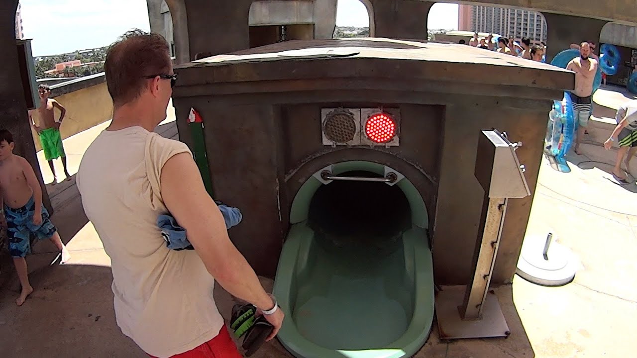 Scary Abyss Water Slide at Atlantis