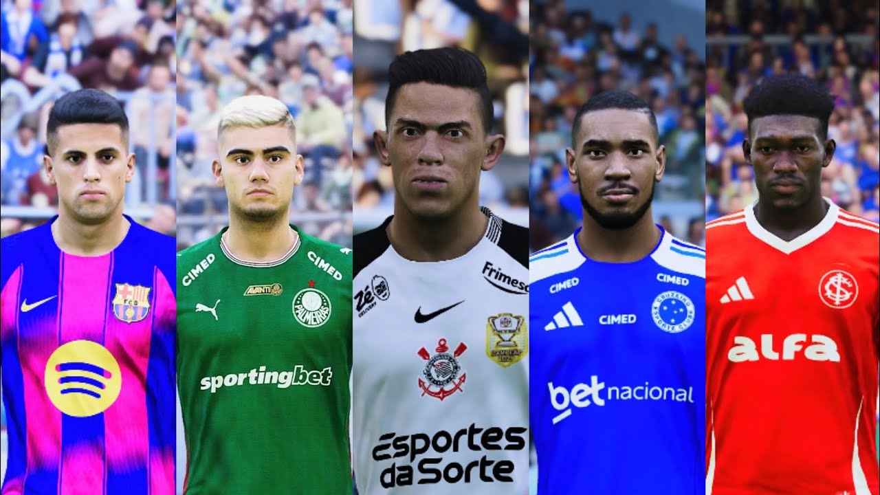 Option File PES 2021 DE PS4/PS5/PC J&Aacute; 100% Atualizado pra Janeiro de 2026 com Brasileir&atilde;o completo!!