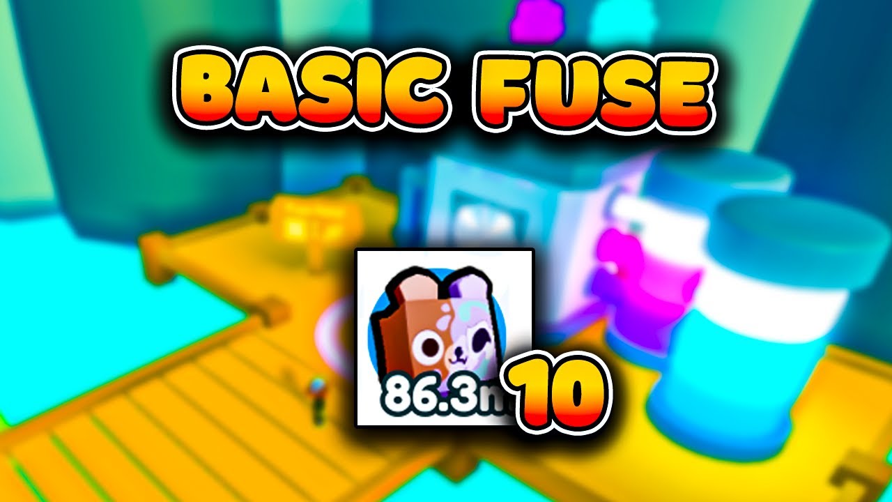BASIC FUSE BLURRED BEAR х10 IN PET SIMULATOR 🚂 STEAMPUNK