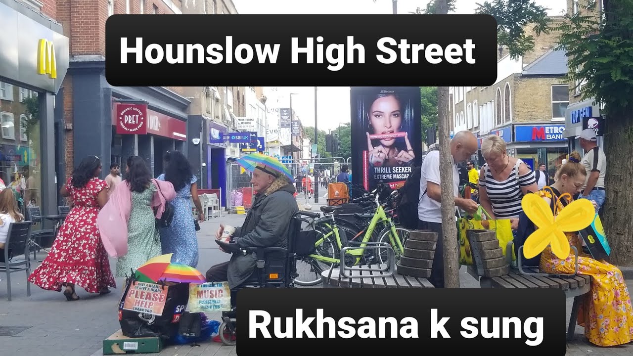 The Bell Bus Stop and Hounslow High Street |  London High Street Rukhsana k sung