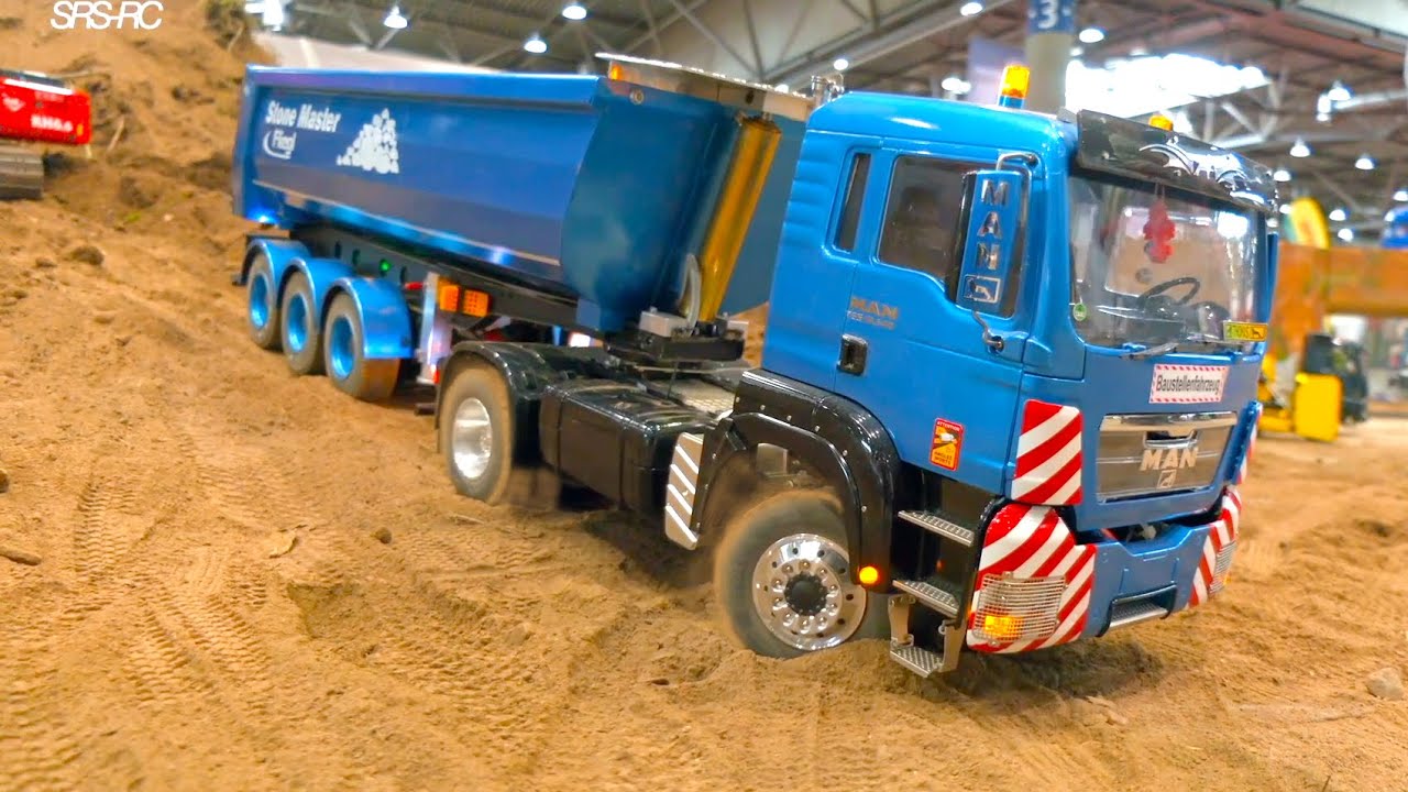 RC TRUCKS STUCKING, RC TRUCKS OVERLOADED, RC DIGGER LIEBHERR SME, RC TRUCK LOW LINER MAN, MB ACTROS