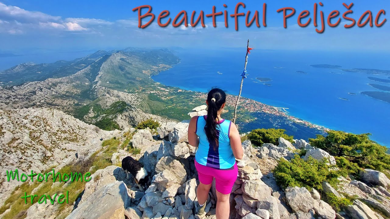 Pelješac, Croatia |Sv. Ilija, Ston, Orebić, Viganj| Motorhome Travel | Hiking with Border Collie Dog