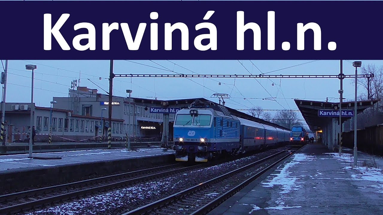 Vlaky - Karviná hlavní nádraží - 29.12.2017
