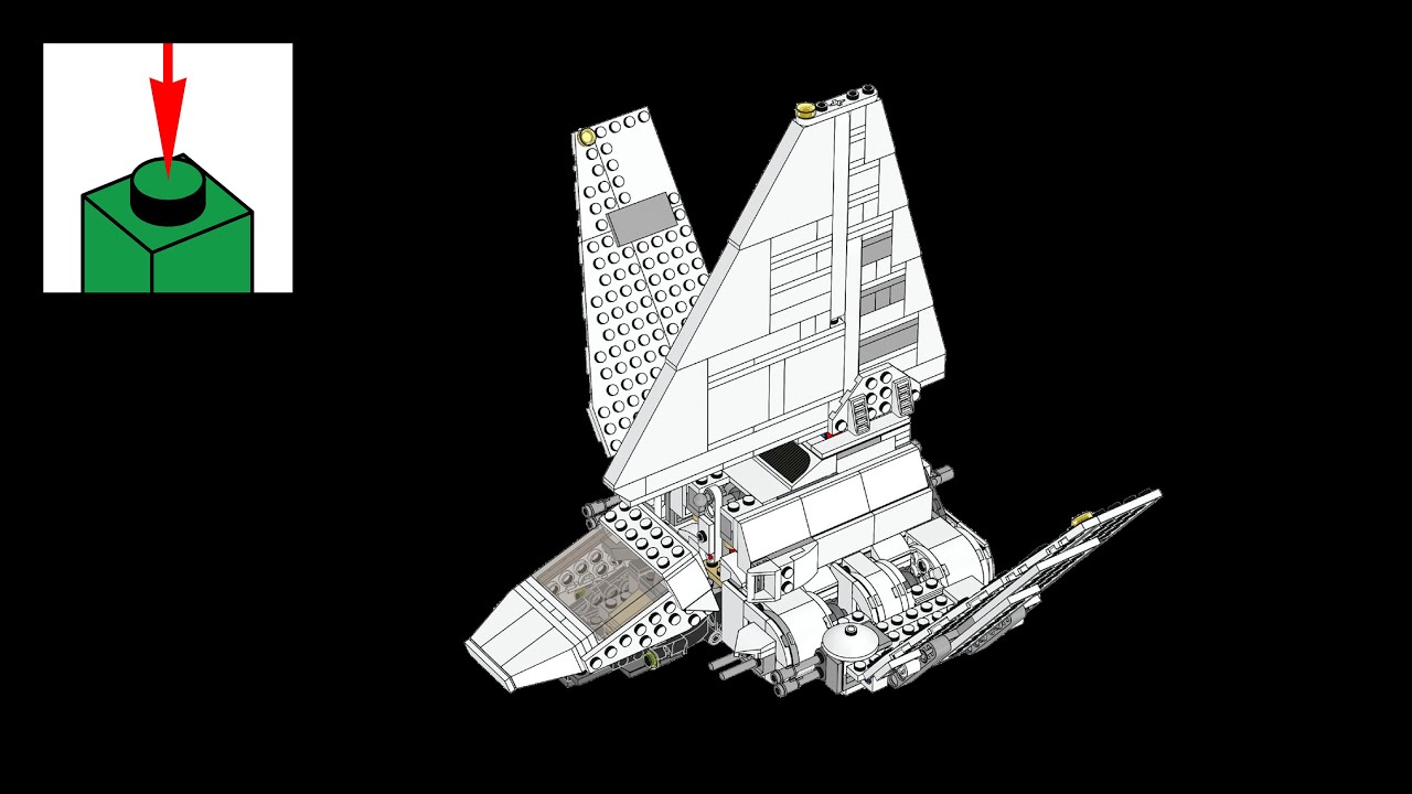LEGO Star Wars 75302, Имперский шаттл - инструкции по сборке