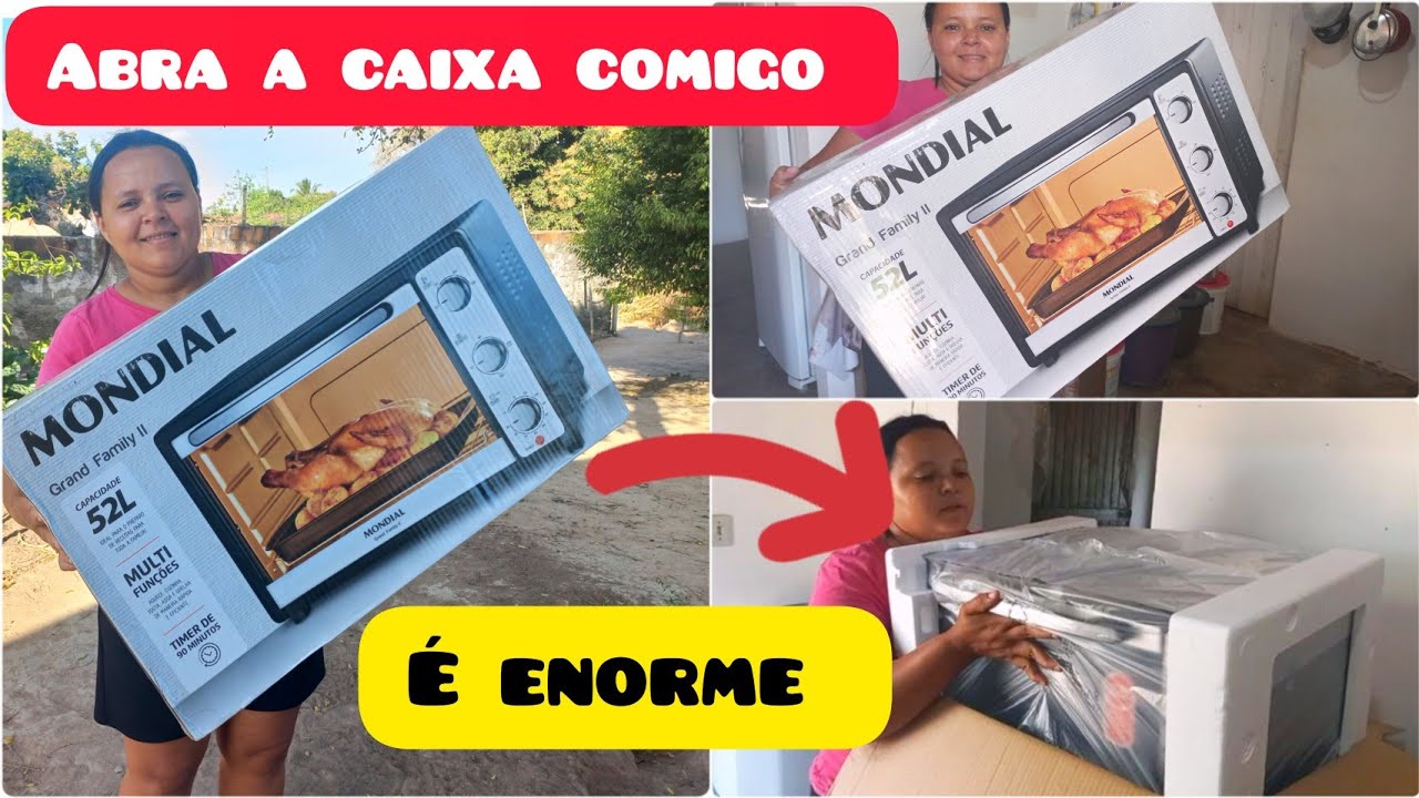 COMPREI um Forno Elétrico Mondial 52 LITROS Grand Family / ABRINDO A CAIXA