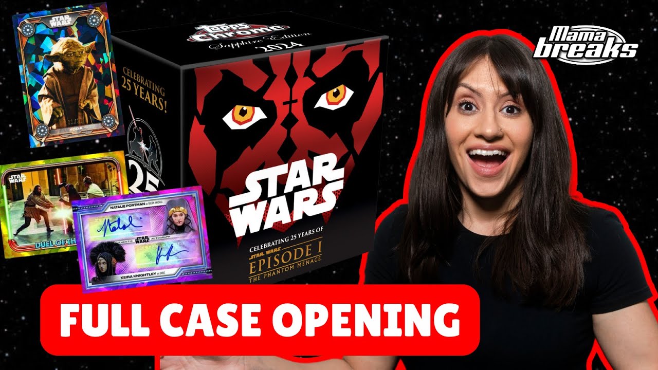 Full Case Opening! Topps Star Wars Phantom Menace Sapphire