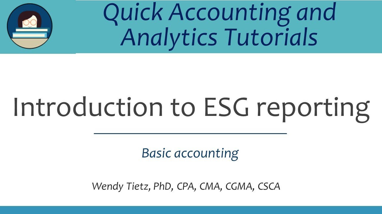 ESG reporting tutorial