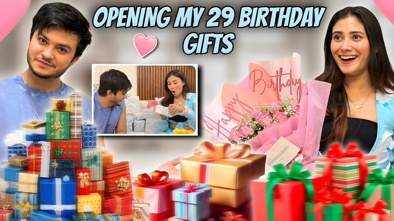 Opening 29 Gifts on My 29th Birthday 🎁✨ | Birthday Surprise Vlog