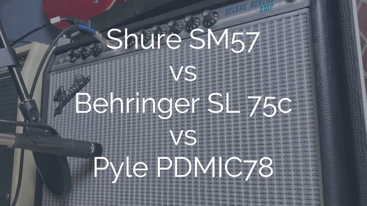 SM57 Shootout: Shure vs Behringer vs Pyle
