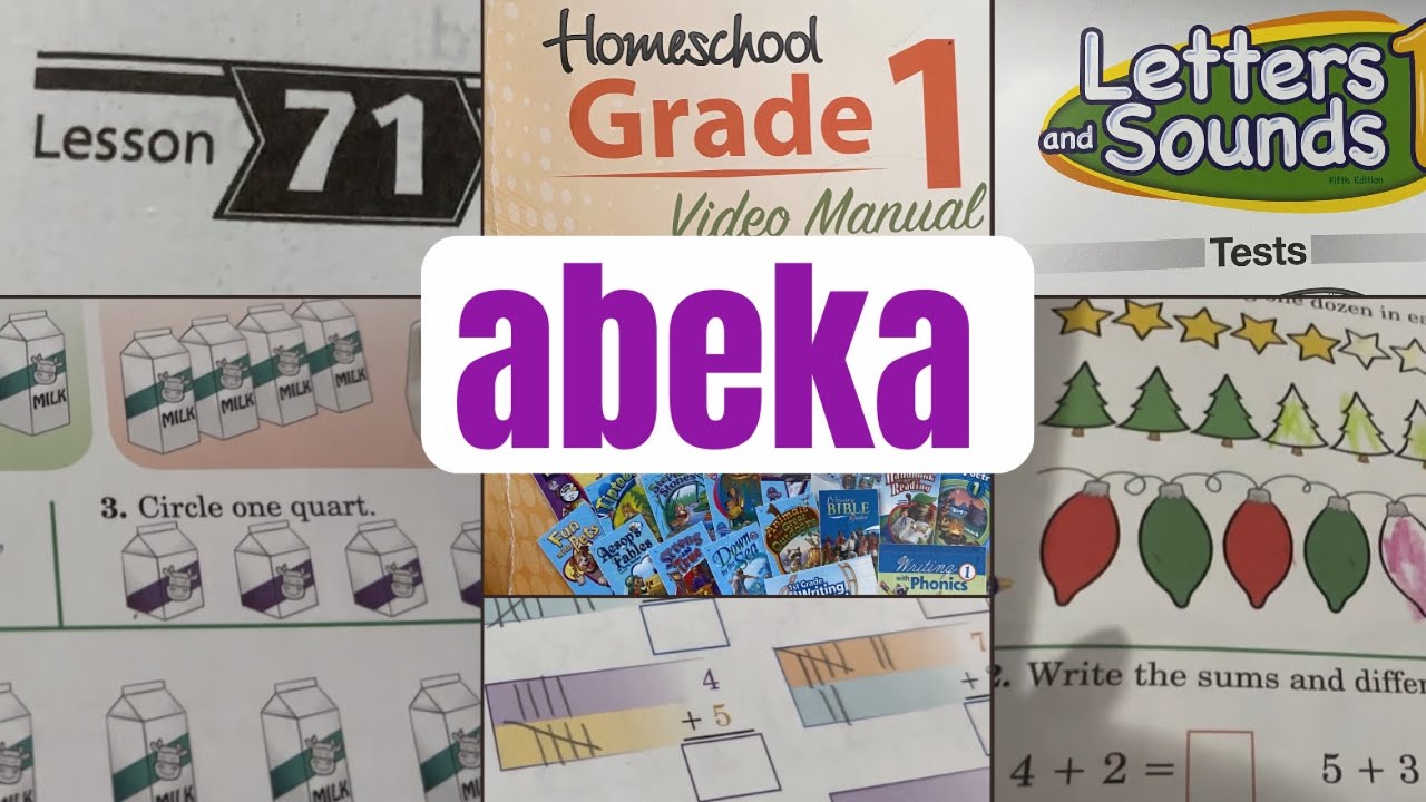 Abeka Christian Academy 1st grade lesson 71 Homeschool with me 