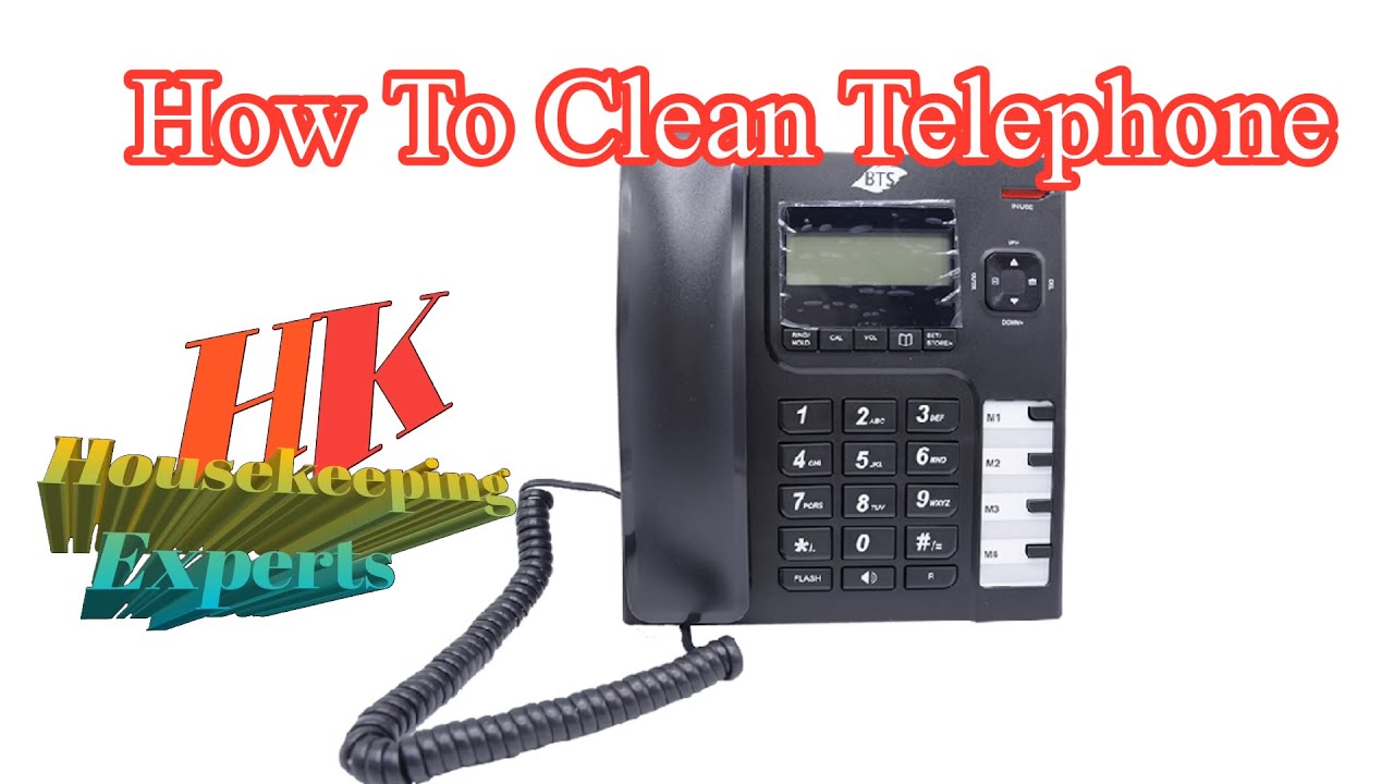 How to clean a telephone in hotel room
