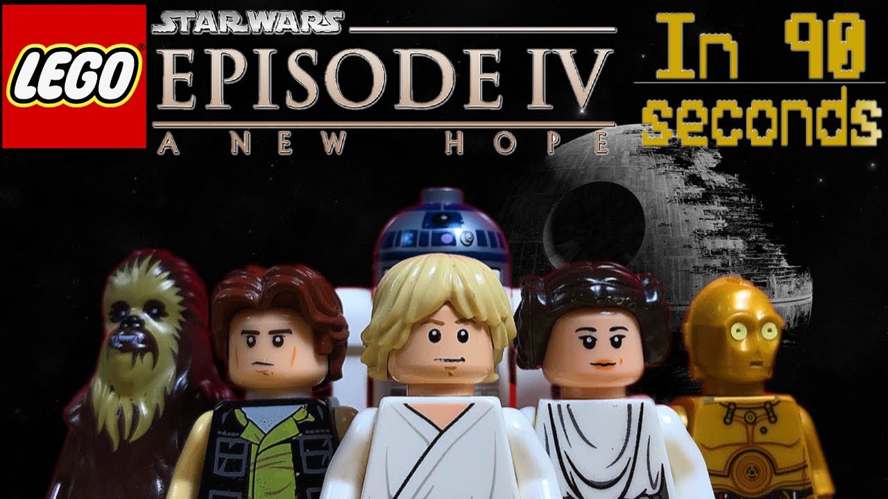 Star Wars: A New Hope in 90 Seconds [Lego Stopmotion]