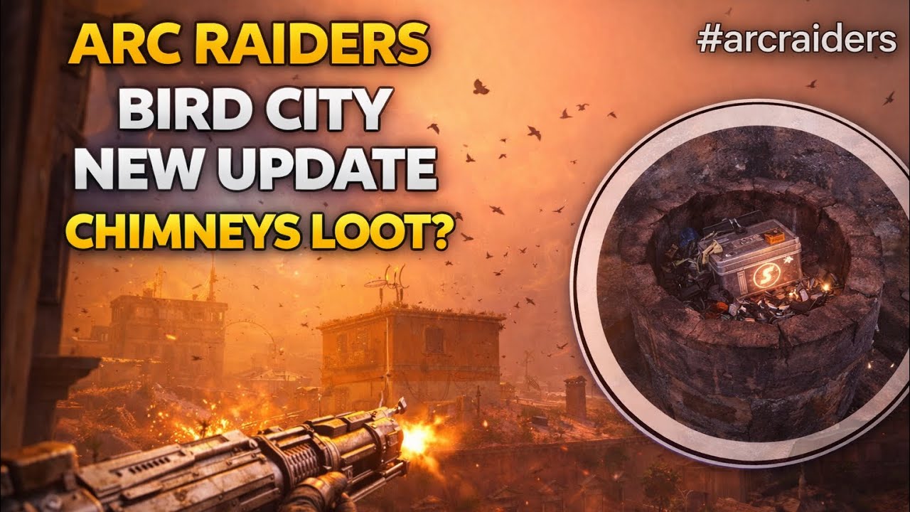 ARC RAIDERS BIRD CITY NEW UPDATE CHIMNEYS LOOT? LOCATION BURIED CITY #arcraiders