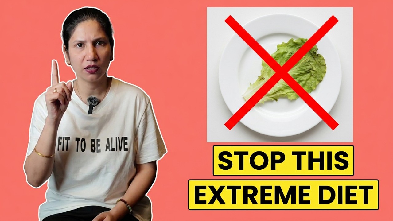 Extreme Dieting Se Fat Loss Hota Hai? 😱 | Weight Loss Myth Busted #fitness #weightloss #fatloss 