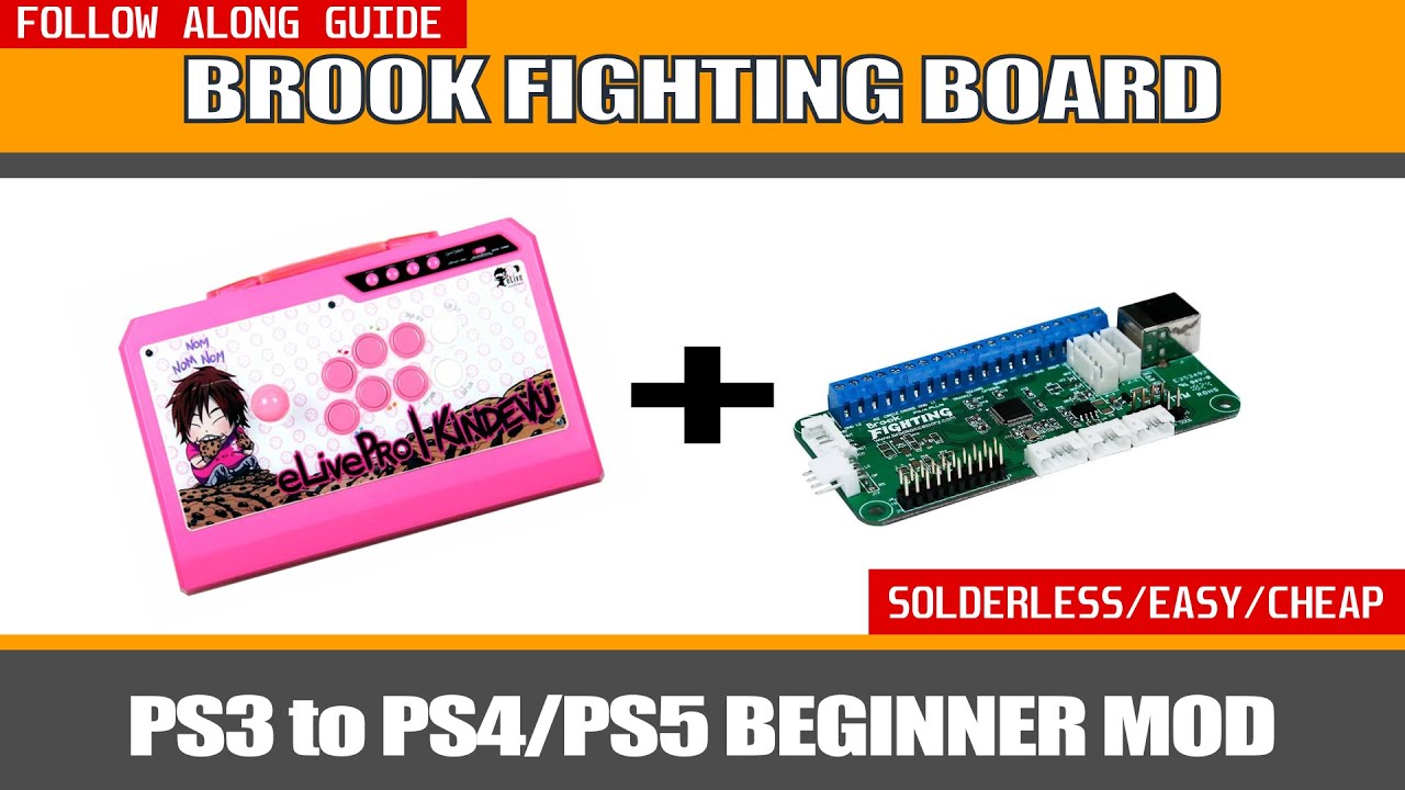 $50 Ps3 to Ps4/Ps5 Fight Stick MOD! (BROOK FIGHTING BOARD)