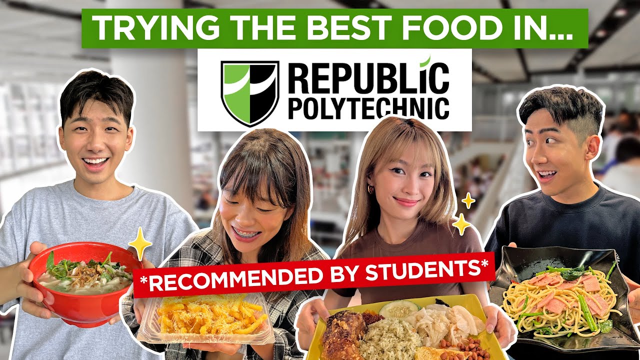 Пробуем ЛУЧШУЮ еду в Republic Poly! *РЕКОМЕНДОВАНО СТУДЕНТАМИ*
