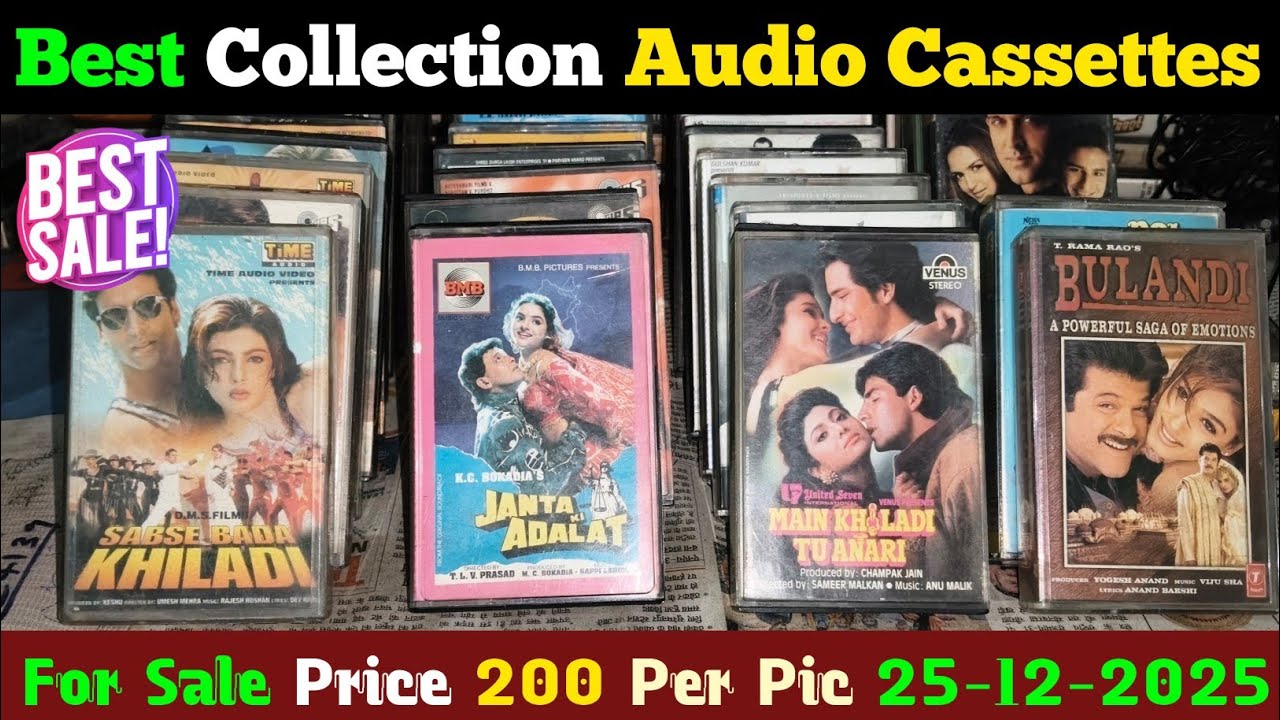 Best Collection Audio Cassettes For Sale WhatsApp 👉 9125474575