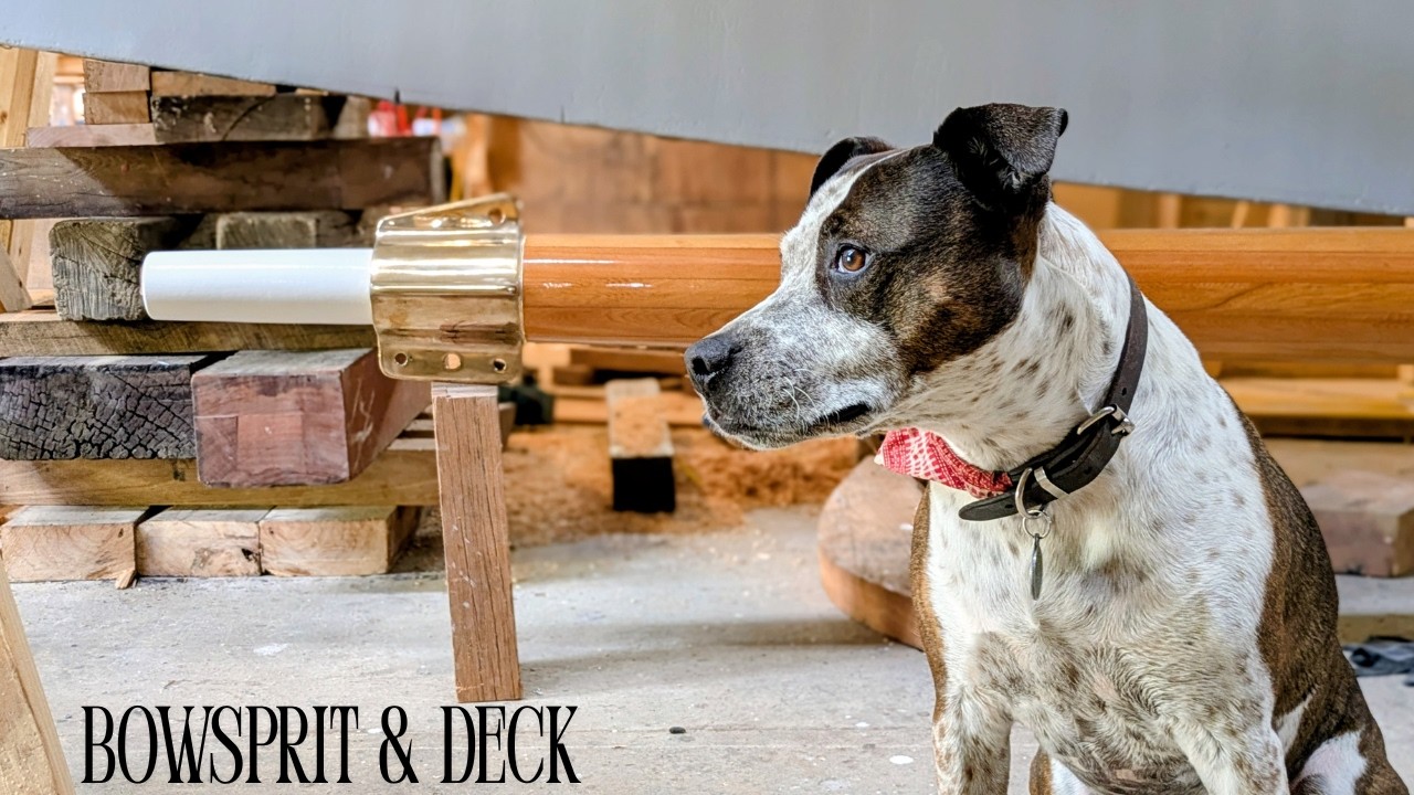 How To Lay a Wooden deck, Varnishing Our Bowsprit! Building a Bristol Channel Pilot Cutter (Ep95)