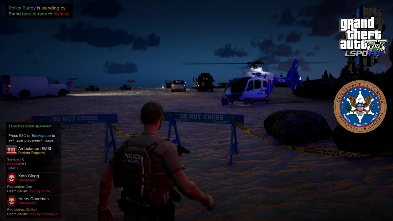 [NO COMMENTARY] GTA V LSPDFR |  US MARSHAL LOST CONTROL ON A TERRORIST HEAVILY ARMORED GUNMAN?!