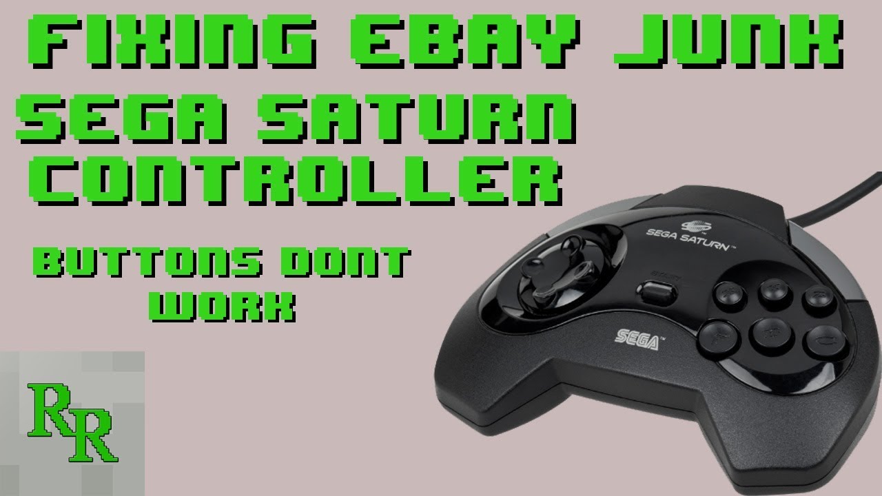 Исправление ошибок контроллера Sega Saturn, вскрытие и чистка eBay Junk