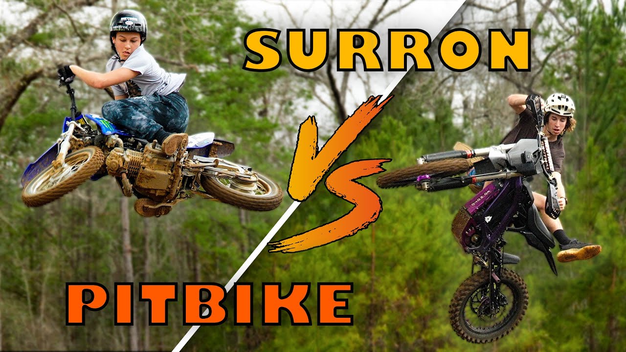 Битва Surron против Pitbike | Грандиозные прыжки на заднем дворе | Хайден и Дафф возвращаются!