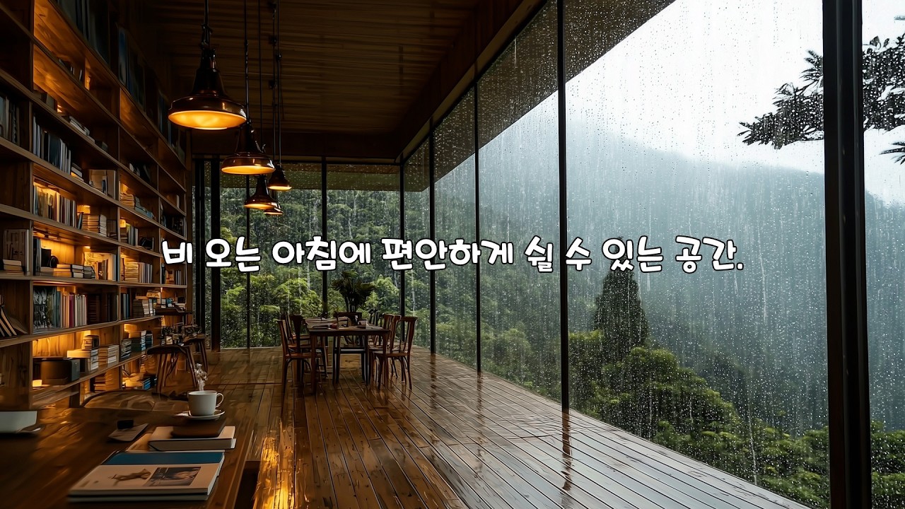 [Playlist] 빗소리 가득한 북카페, 깊은 집중을 돕는 차분한 피아노 | Calm Rainy Book Cafe Piano for Focus