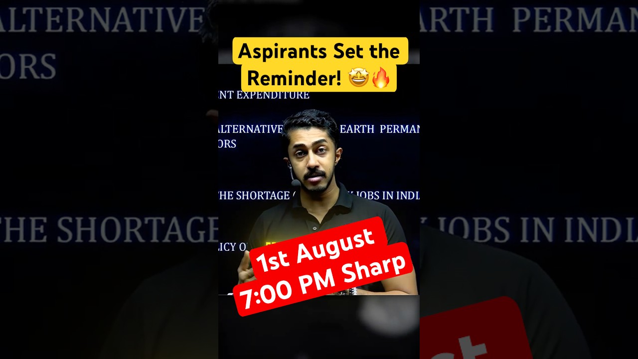 🔔 Set Your Reminder! | 📢 1st August Current Affairs with Nikhil Sir 🔥🧠#pw #shorts