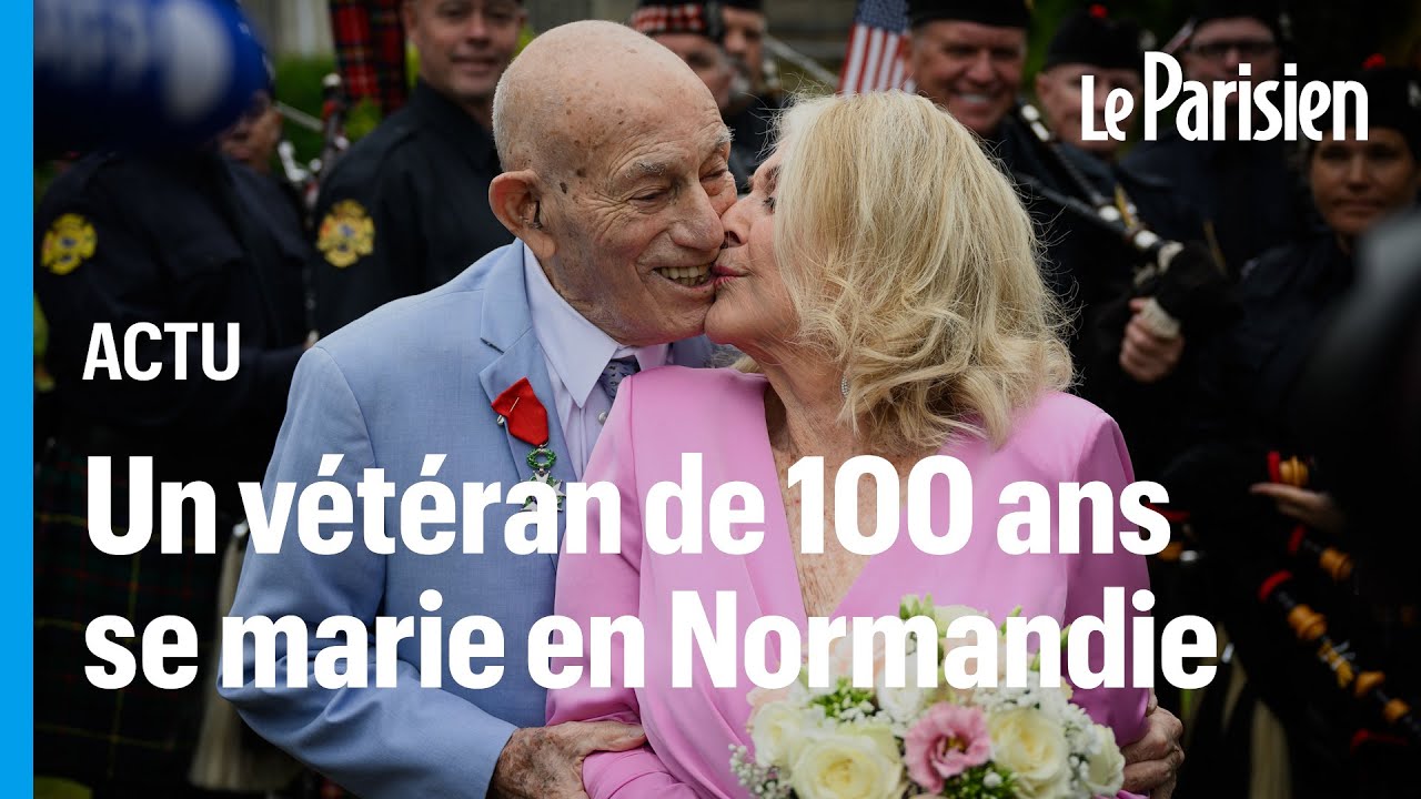 A 100 ans, un vétéran du D-Day  se marie en Normandie