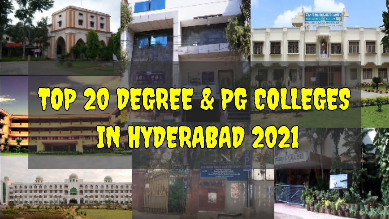 #Top20DegreeColleges in Hyderabad 2021-22 || List of top degree colleges in hyderabad