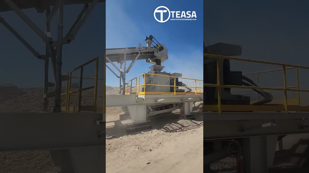 Proyecto TEASA: VSI 2500 montado en chasis sobre ruedas con tolva de alimentaci&oacute;n