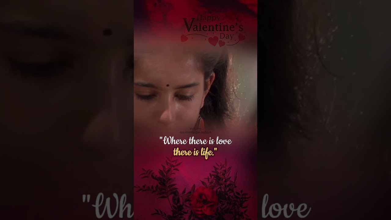 Happy Valentine's Day | Malayalam Status Video | Mohanlal | Vandanam