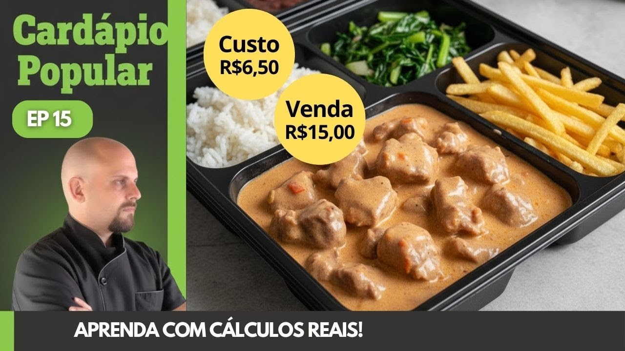 Estrogonofe Bovino Lucrativo: Cardápio Completo com Custo de R$ 6,50
