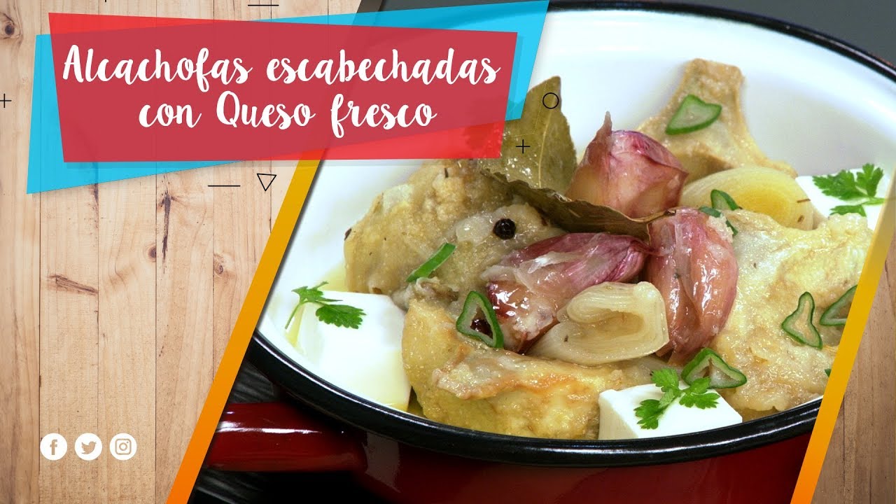 Alcachofas escabechadas con Queso fresco / La Pera Limonera
