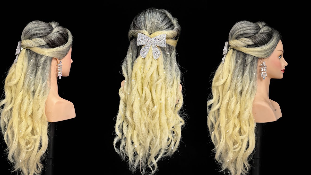 Ye Hairstyle Aaj Kal Bahut Viral Ho Raha Hai! 😱 Pearl Curls Tutorial #hairstyles #viral  