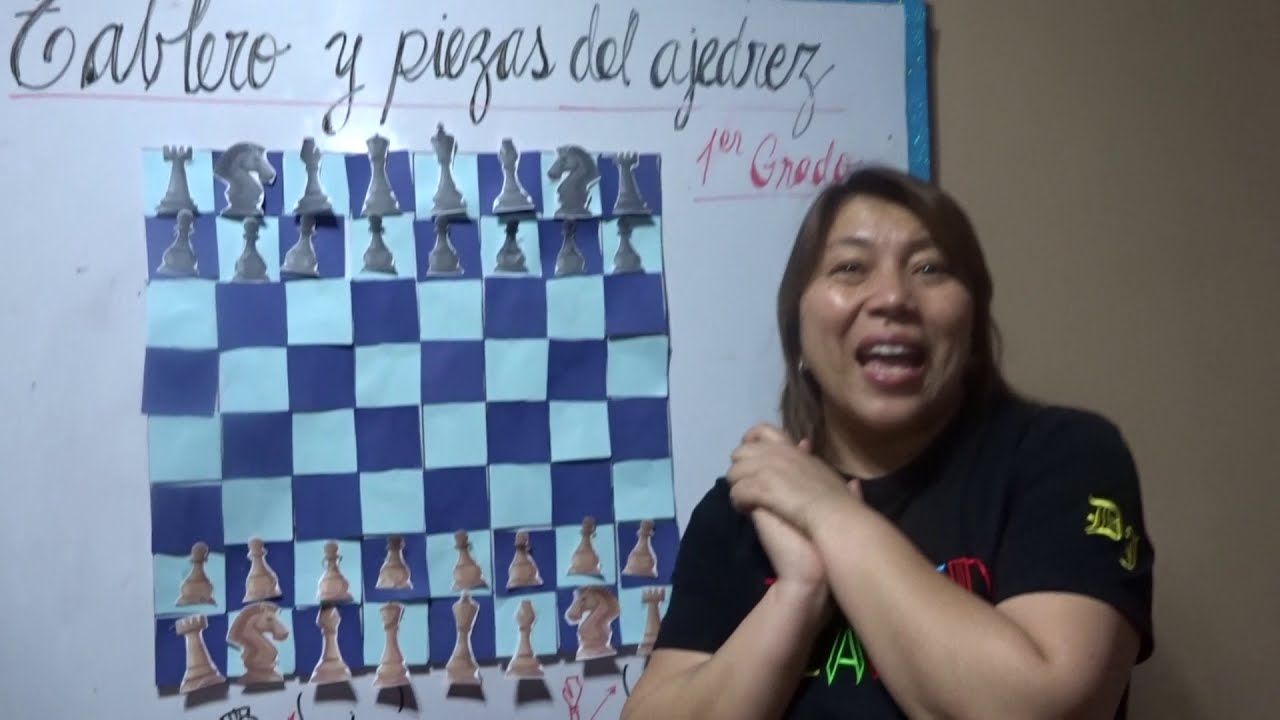 Tablero y piezas del ajedrez 1° Grado