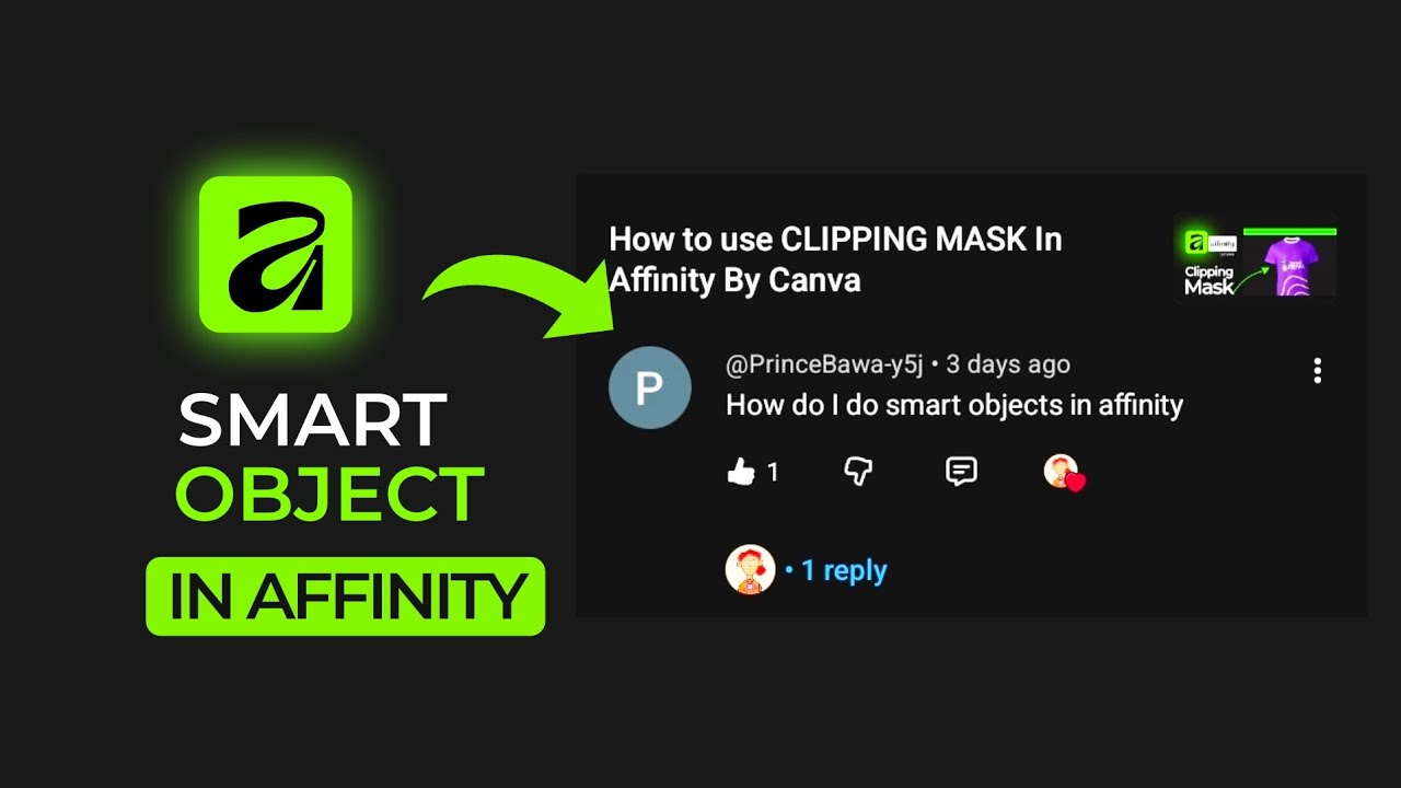 How to use SMART OBJECTS in Affinity By Canva 