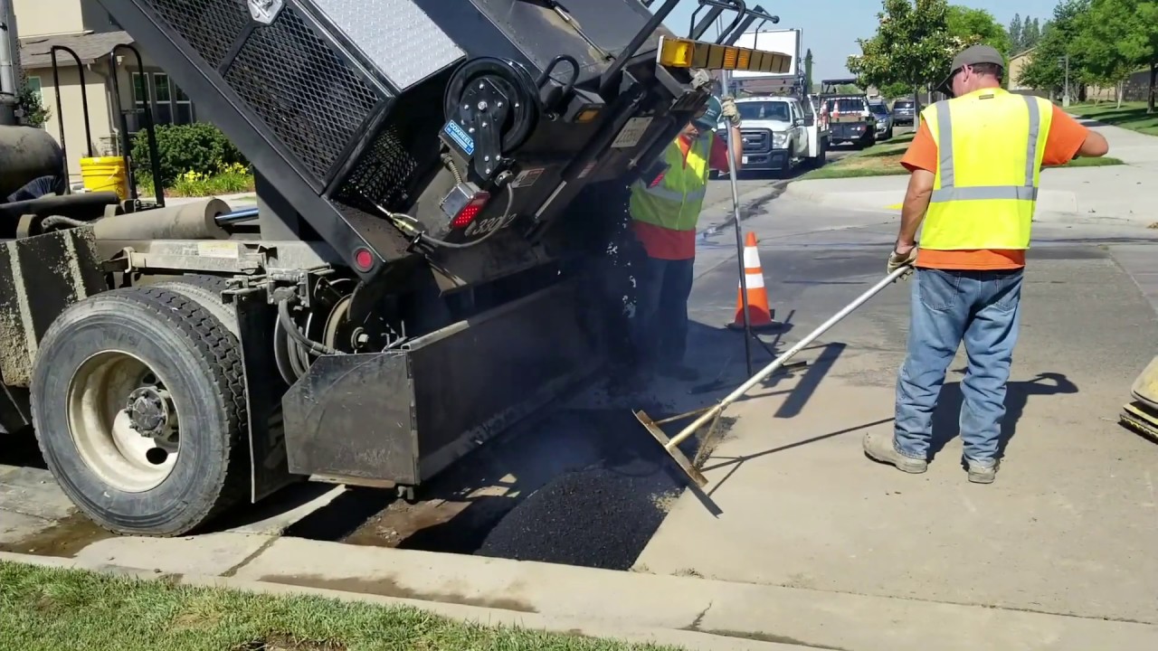 How to Repair Potholes with PB Loader Asphalt Patcher