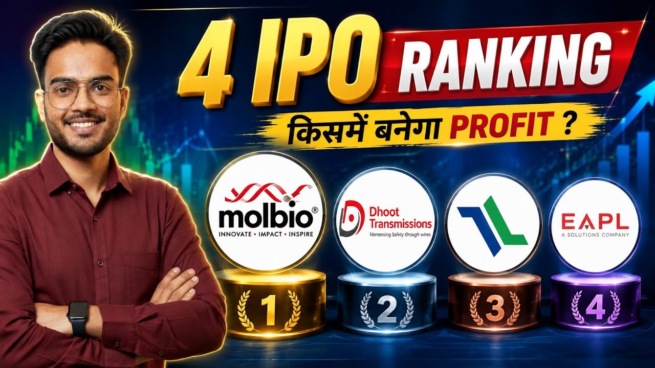 4 IPO Ranking | Molbio Diagnostics IPO | Technocraft Ventures | LEAP India | Dhoot Transmission IPO