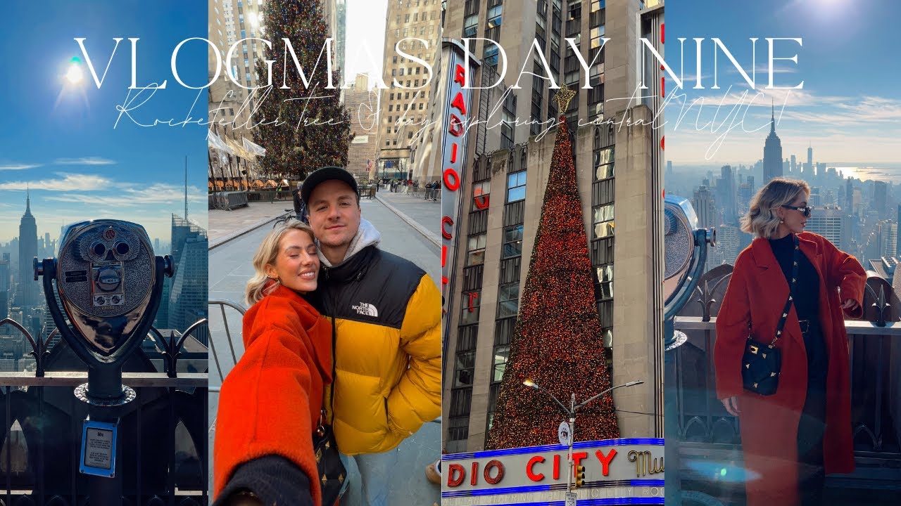 VLOGMAS DAY 9! NYC ROCKEFELLER TREE, TOP OF THE ROCK & GRAND CENTRAL STATION !| India Moon
