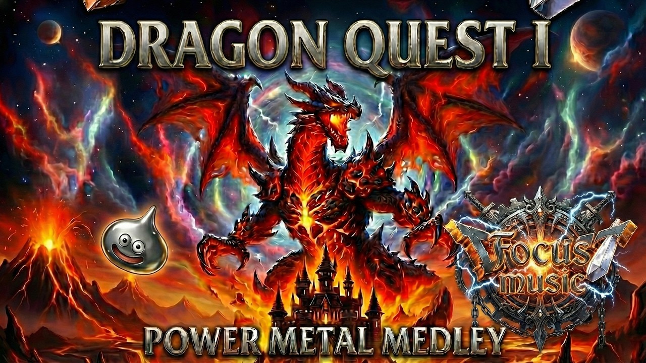 【高音質】ドラゴンクエスト１パワー・メタルメドレー/ Dragon Quest I Power Metal Medley【作業用/DQ1】